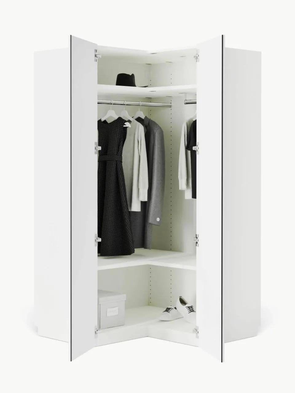 Modulaire hoekkast Charlotte, 115 cm breed^Westwing Collection Discount