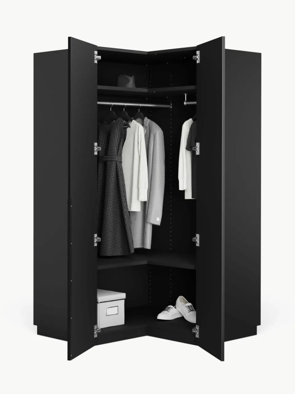 Modulaire hoekkast Leon, 115 cm breed^Westwing Collection Clearance