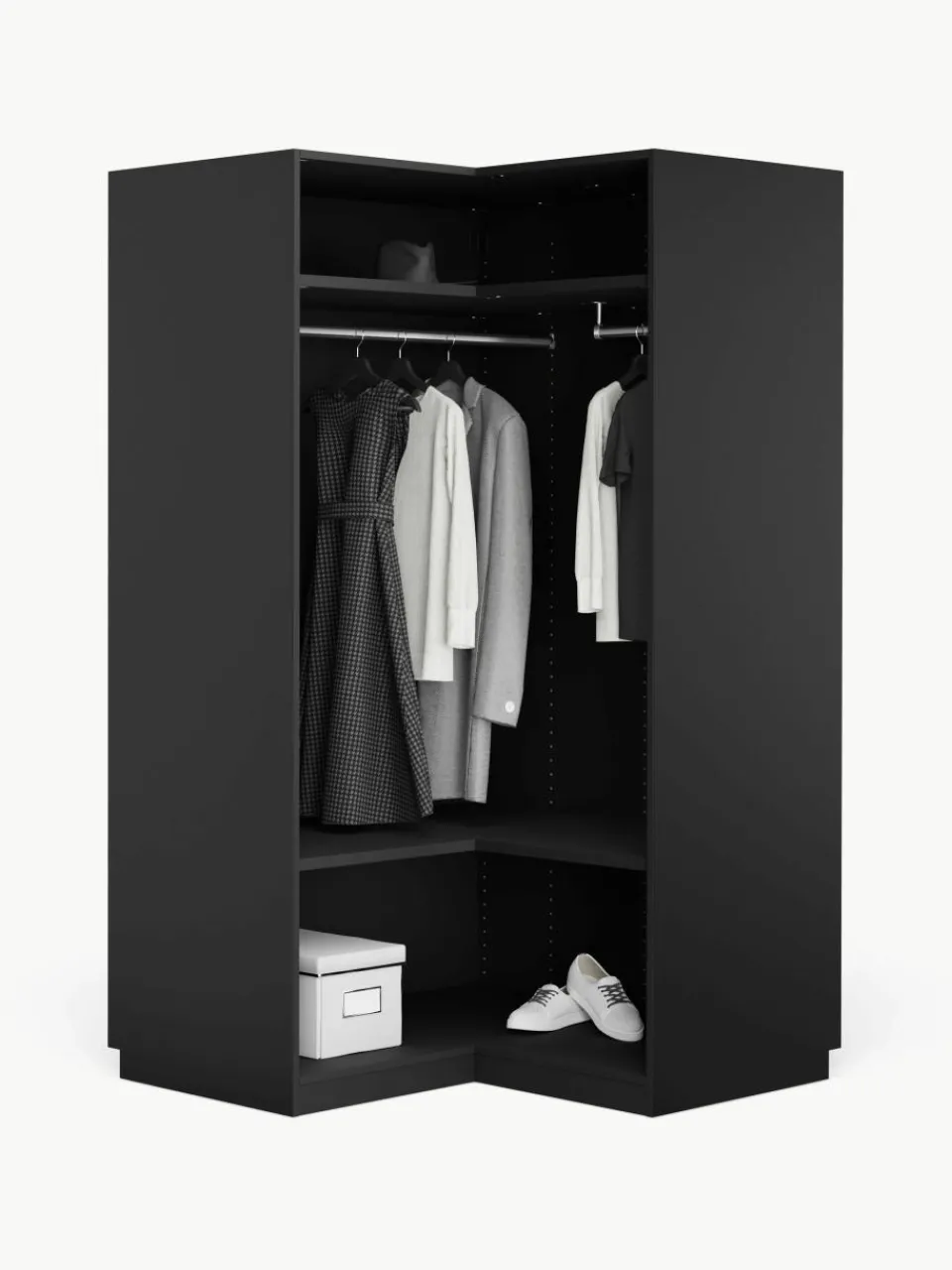 Modulaire hoekkast Leon, 115 cm breed^Westwing Collection Clearance