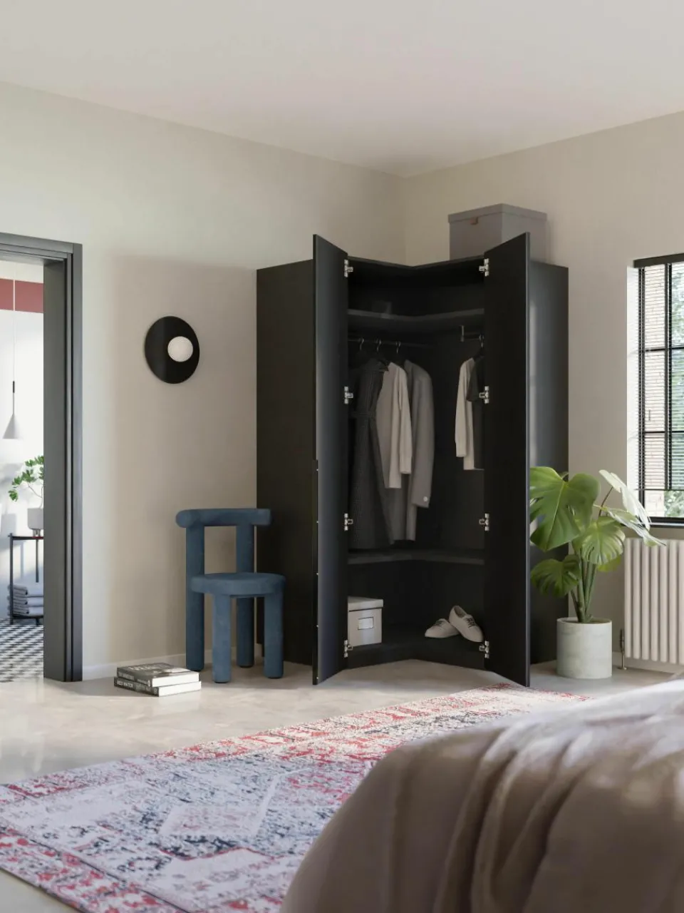 Modulaire hoekkast Leon, 115 cm breed^Westwing Collection Clearance