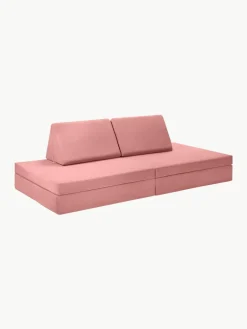 Modulaire kinderbank Mila van fluweel, handgemaakt^Funzy Online