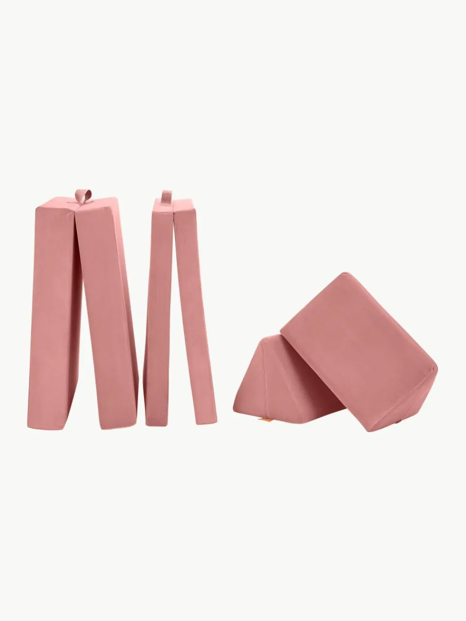 Modulaire kinderbank Mila van fluweel, handgemaakt^Funzy Online