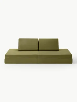 Modulaire kinderbank Mila van fluweel, handgemaakt^Funzy Discount