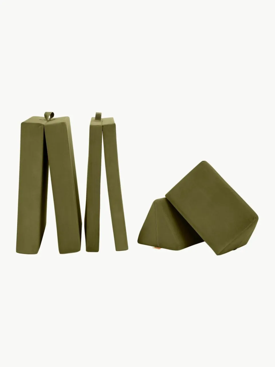 Modulaire kinderbank Mila van fluweel, handgemaakt^Funzy Discount