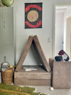 Modulaire kinderbank Mila van corduroy, handgemaakt^Funzy Discount