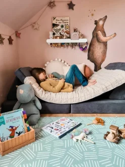 Modulaire kinderbank Mila van fluweel, handgemaakt^Funzy New