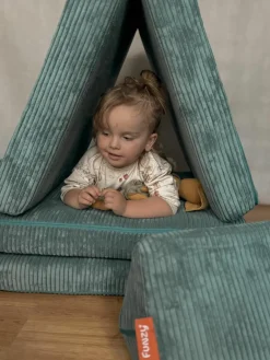Modulaire kinderbank Mila van corduroy, handgemaakt^Funzy Best