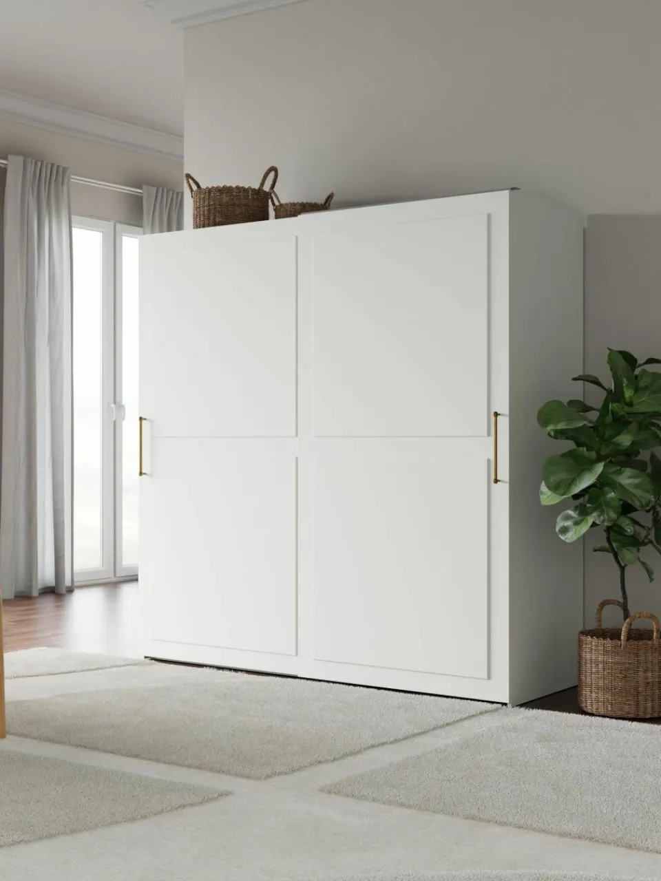 Modulaire schuifdeurkast Charlotte, 200 cm breed, diverse varianten^Westwing Collection New