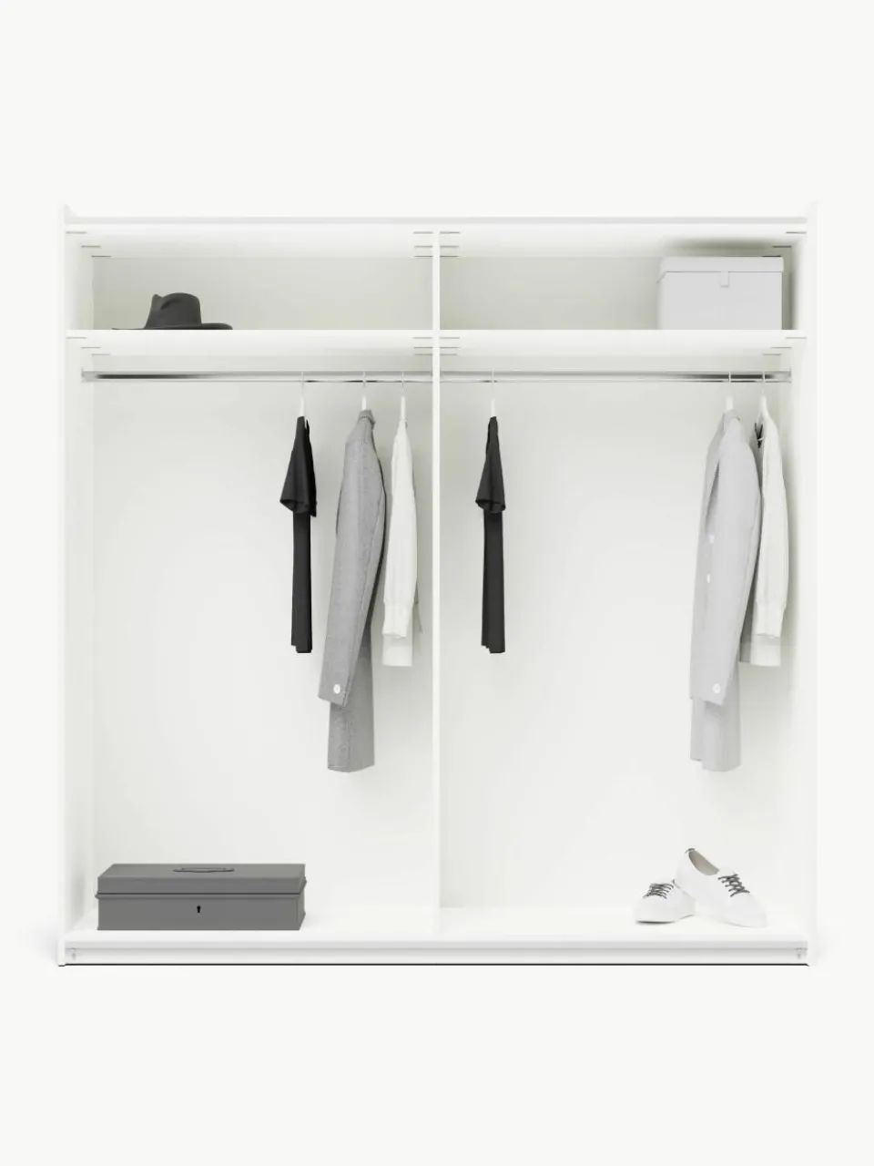 Modulaire schuifdeurkast Charlotte, 200 cm breed, diverse varianten^Westwing Collection New