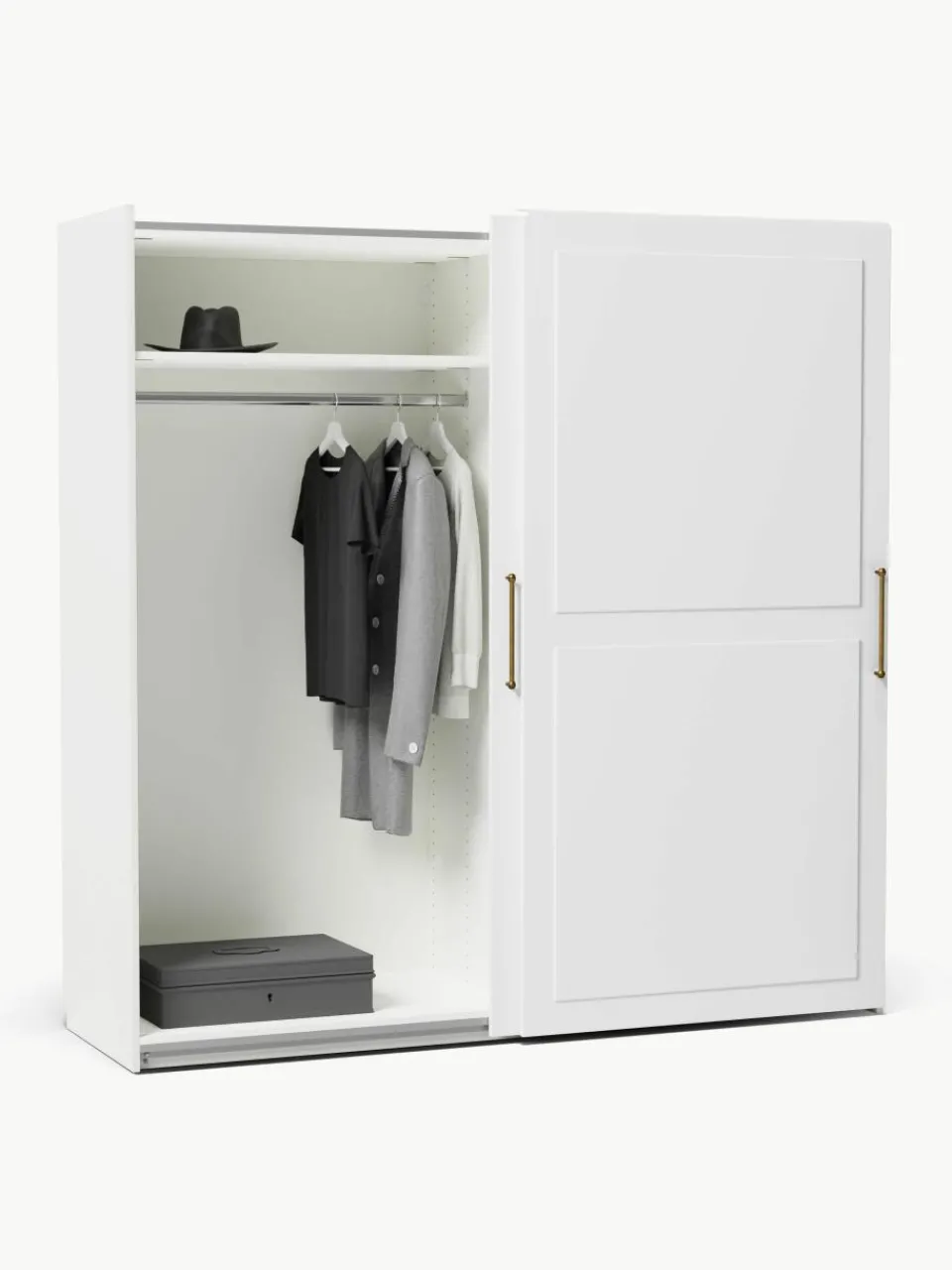 Modulaire schuifdeurkast Charlotte, 200 cm breed, diverse varianten^Westwing Collection New