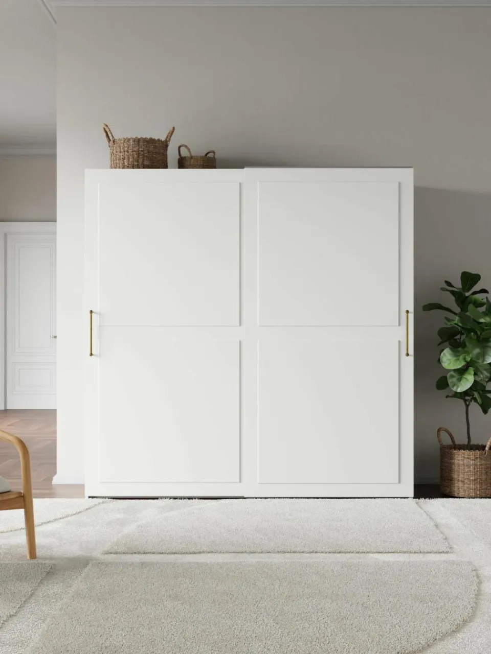 Modulaire schuifdeurkast Charlotte, 200 cm breed, diverse varianten^Westwing Collection New