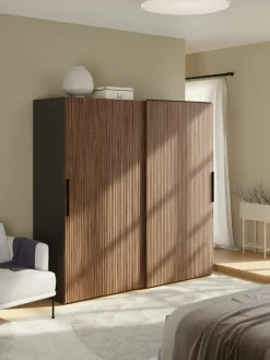Modulaire schuifdeurkast Simone, 200 cm breed, diverse varianten^Westwing Collection Online