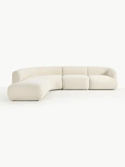 Modulaire teddy hoekbank Sofia (4-zits)^Westwing Collection Outlet