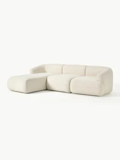 Modulaire teddy hoekbank Sofia (3-zits)^Westwing Collection Clearance