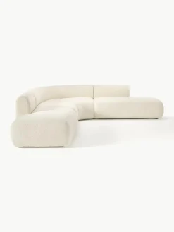 Modulaire teddy hoekbank Sofia (4-zits)^Westwing Collection Outlet