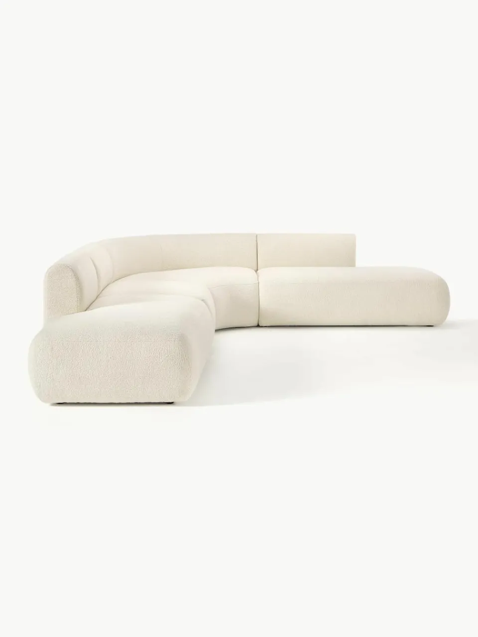 Modulaire teddy hoekbank Sofia (4-zits)^Westwing Collection Outlet