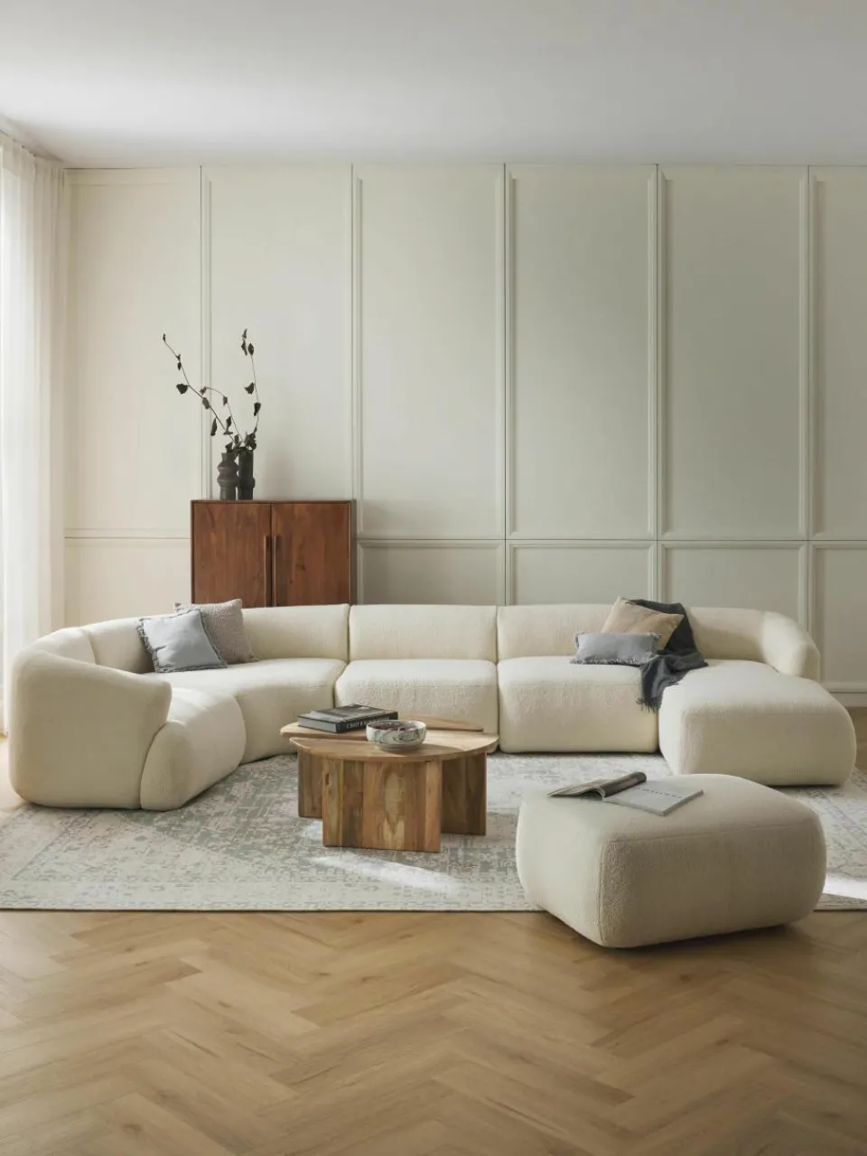 Modulaire teddy U-bank Sofia^Westwing Collection Outlet