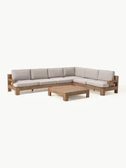 Modulaire tuin loungeset Joshua van acaciahout, 4-delig^Westwing Collection Outlet