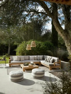 Modulaire tuin loungeset Joshua van acaciahout, 4-delig^Westwing Collection Outlet