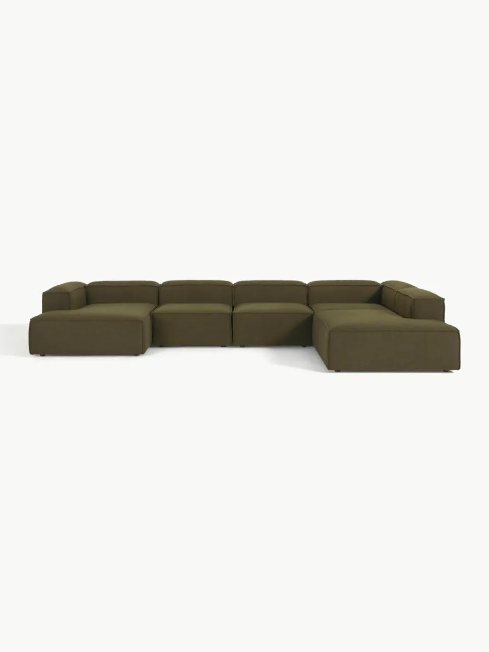 Modulaire U-bank Lennon uit bouclé^Westwing Collection New