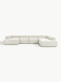 Modulaire U-bank Lennon uit bouclé^Westwing Collection Outlet