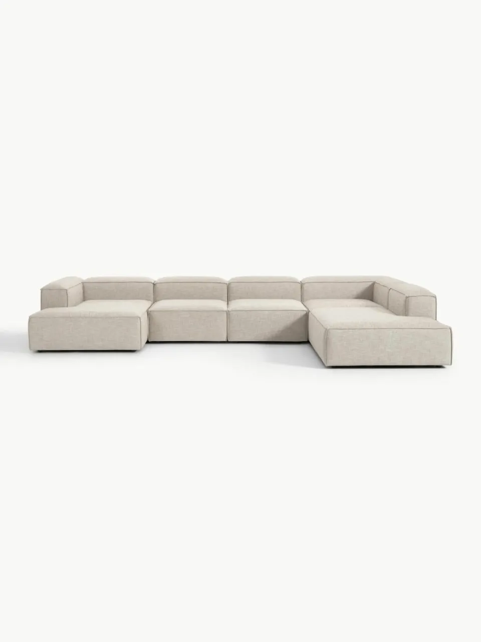 Modulaire U-bank Lennon van linnenmix^Westwing Collection Outlet