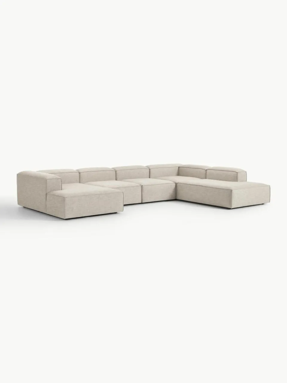 Modulaire U-bank Lennon van linnenmix^Westwing Collection Outlet