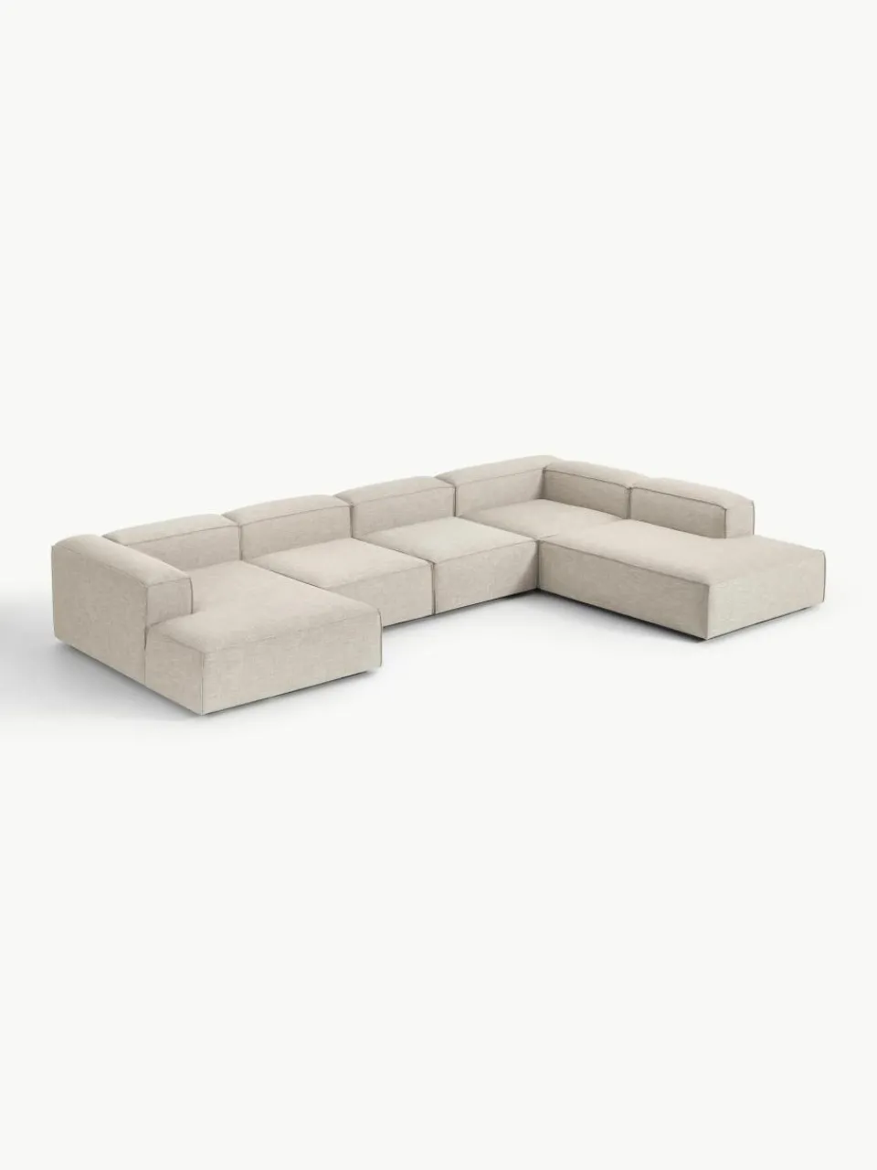 Modulaire U-bank Lennon van linnenmix^Westwing Collection Outlet
