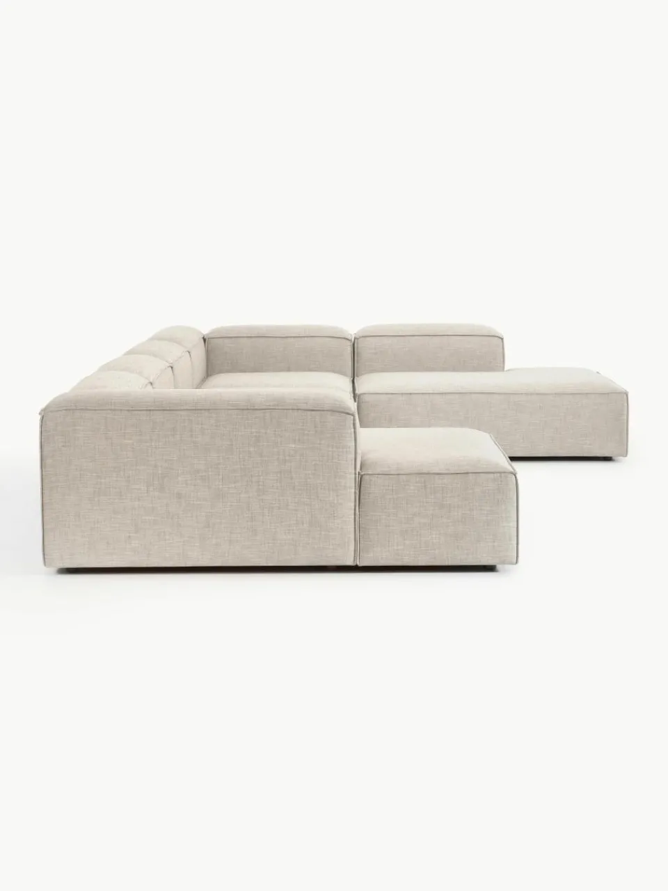 Modulaire U-bank Lennon van linnenmix^Westwing Collection Outlet