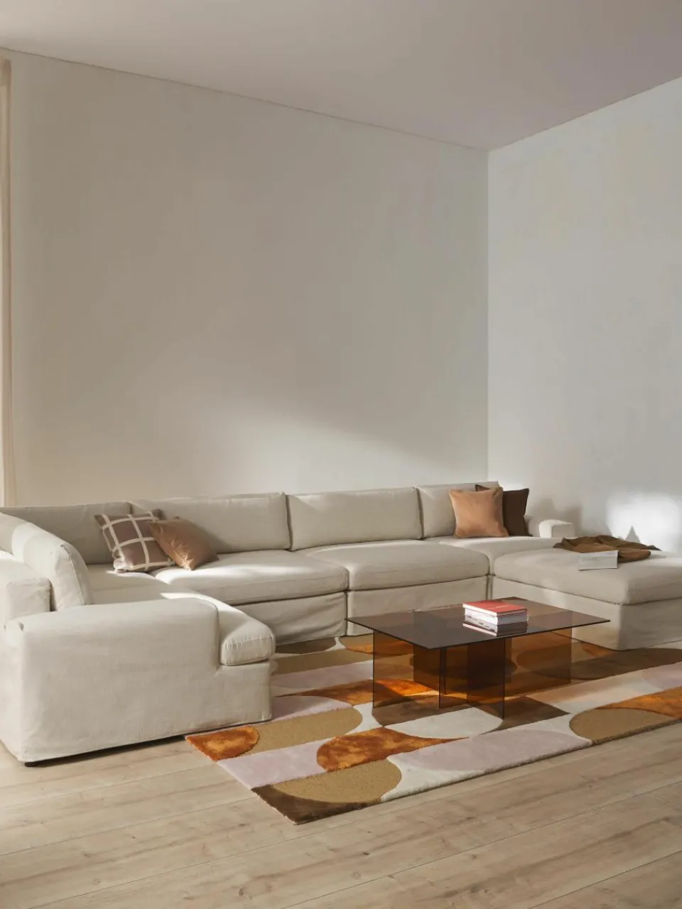 Modulaire U-bank Russell met afneembaar hoezen^Westwing Collection Sale