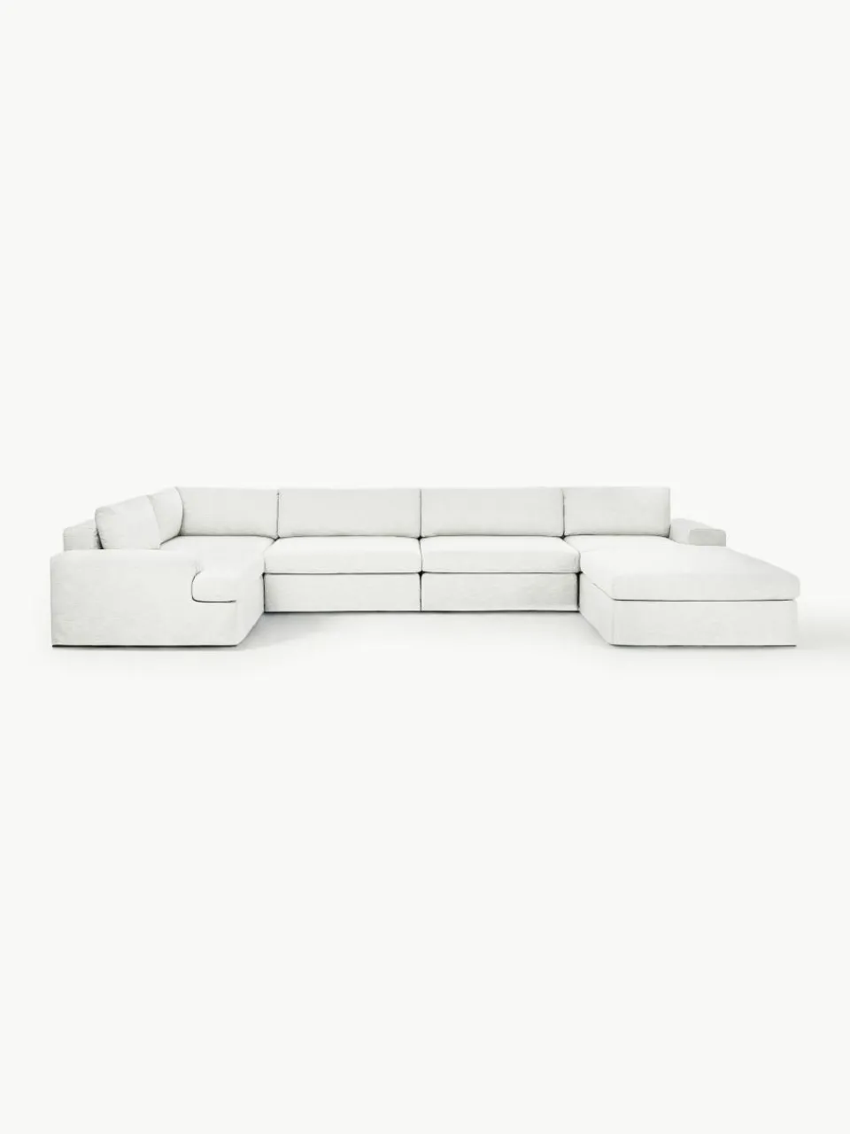 Modulaire U-bank Russell met afneembaar hoezen^Westwing Collection Fashion