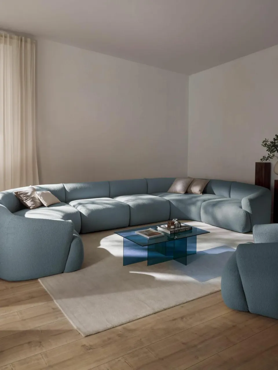 Modulaire XL bouclé bankstel Sofia^Westwing Collection New