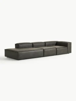Modulaire XL chaise longue Lennon van gerecycled leer^Westwing Collection Fashion