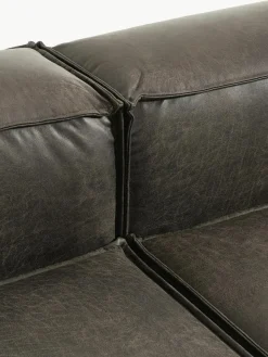 Modulaire XL chaise longue Lennon van gerecycled leer^Westwing Collection Fashion