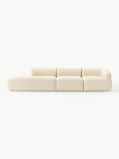 Modulaire XL chaise longue Sofia van bouclé stof^Westwing Collection Online