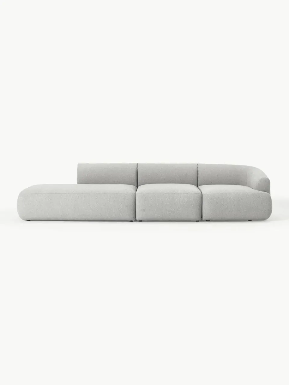 Modulaire XL chaise longue Sofia van bouclé stof^Westwing Collection New
