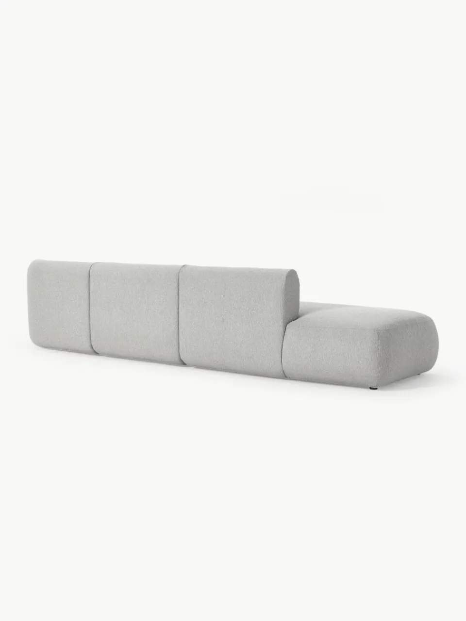 Modulaire XL chaise longue Sofia van bouclé stof^Westwing Collection New