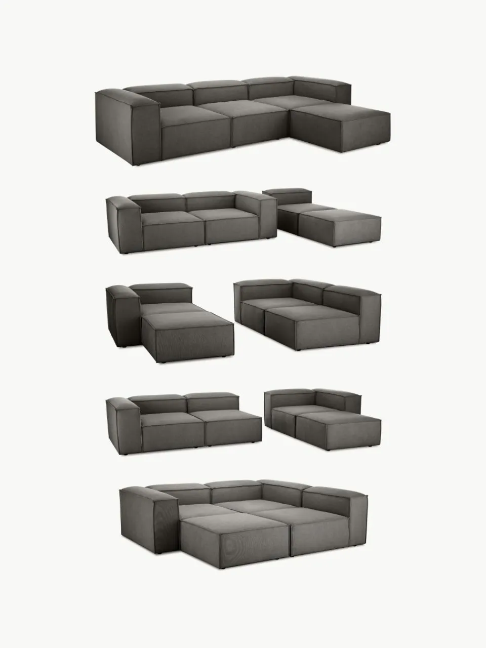 Modulaire XL hoekbank Lennon^Westwing Collection Fashion