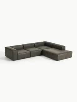 Modulaire XL hoekbank Lennon van gerecycled leer^Westwing Collection Discount