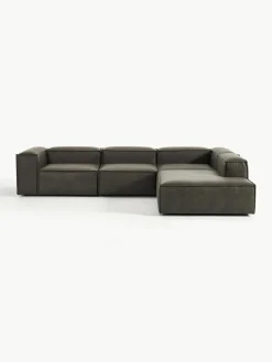 Modulaire XL hoekbank Lennon van gerecycled leer^Westwing Collection Discount