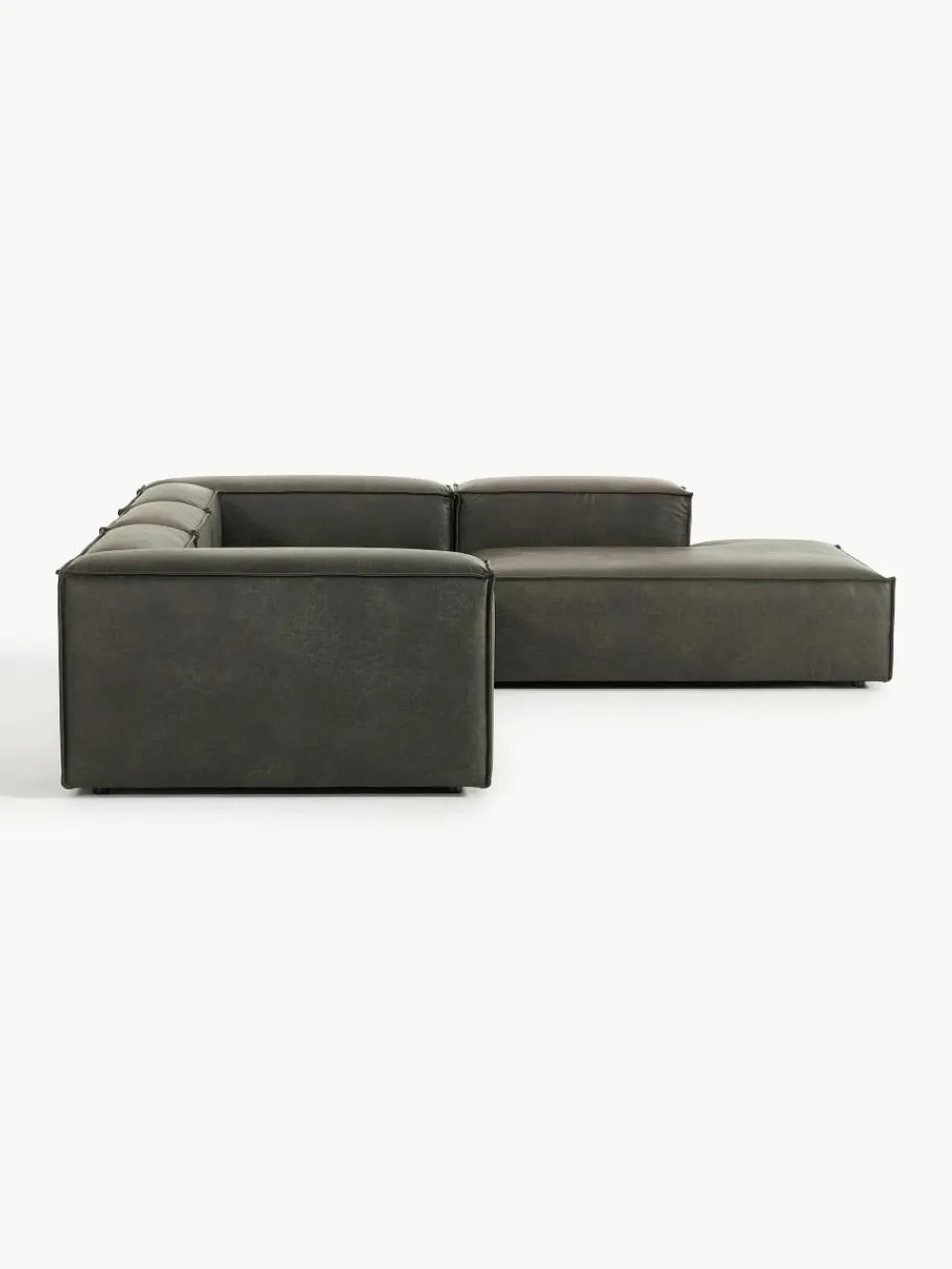 Modulaire XL hoekbank Lennon van gerecycled leer^Westwing Collection Discount