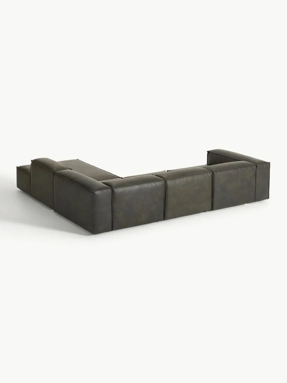 Modulaire XL hoekbank Lennon van gerecycled leer^Westwing Collection Discount