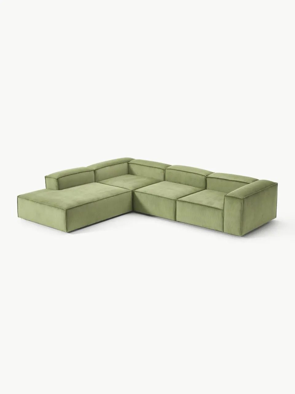 Modulaire XL hoekbank Lennon van corduroy^Westwing Collection Online