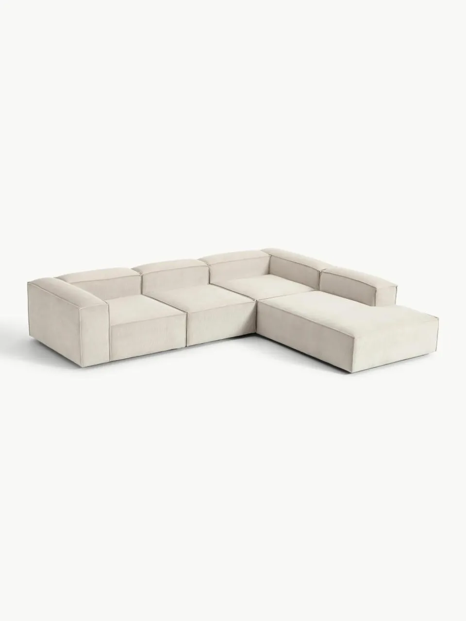 Modulaire XL hoekbank Lennon van corduroy^Westwing Collection Clearance