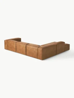Modulaire XL hoekbank Lennon van gerecycled leer^Westwing Collection New