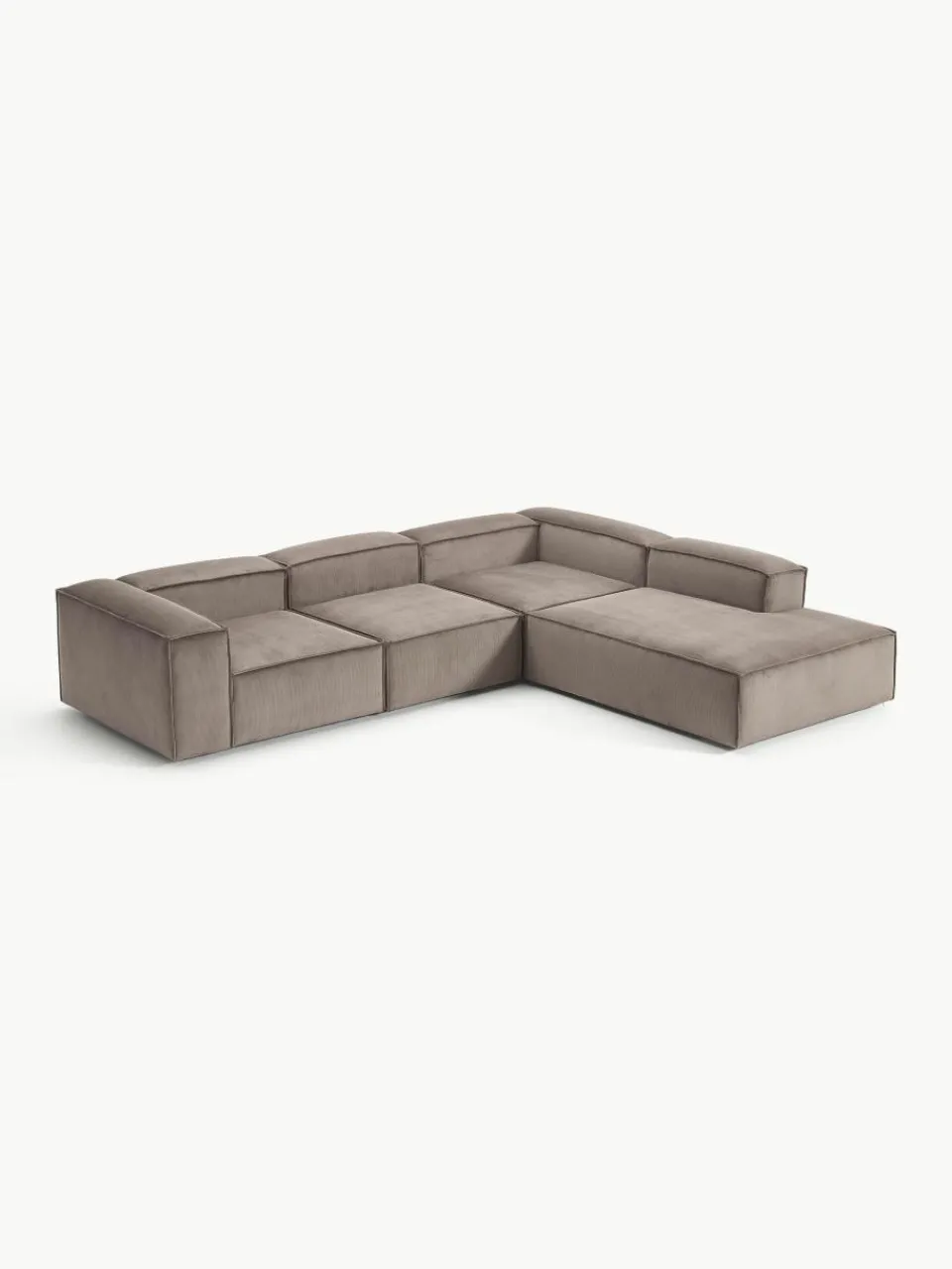 Modulaire XL hoekbank Lennon van corduroy^Westwing Collection New