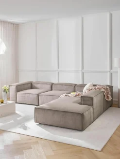 Modulaire XL hoekbank Lennon van corduroy^Westwing Collection New