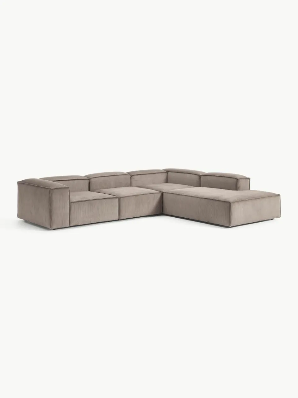 Modulaire XL hoekbank Lennon van corduroy^Westwing Collection New