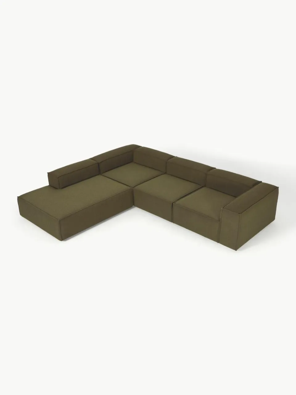Modulaire XL hoekbank Lennon uit bouclé^Westwing Collection Clearance