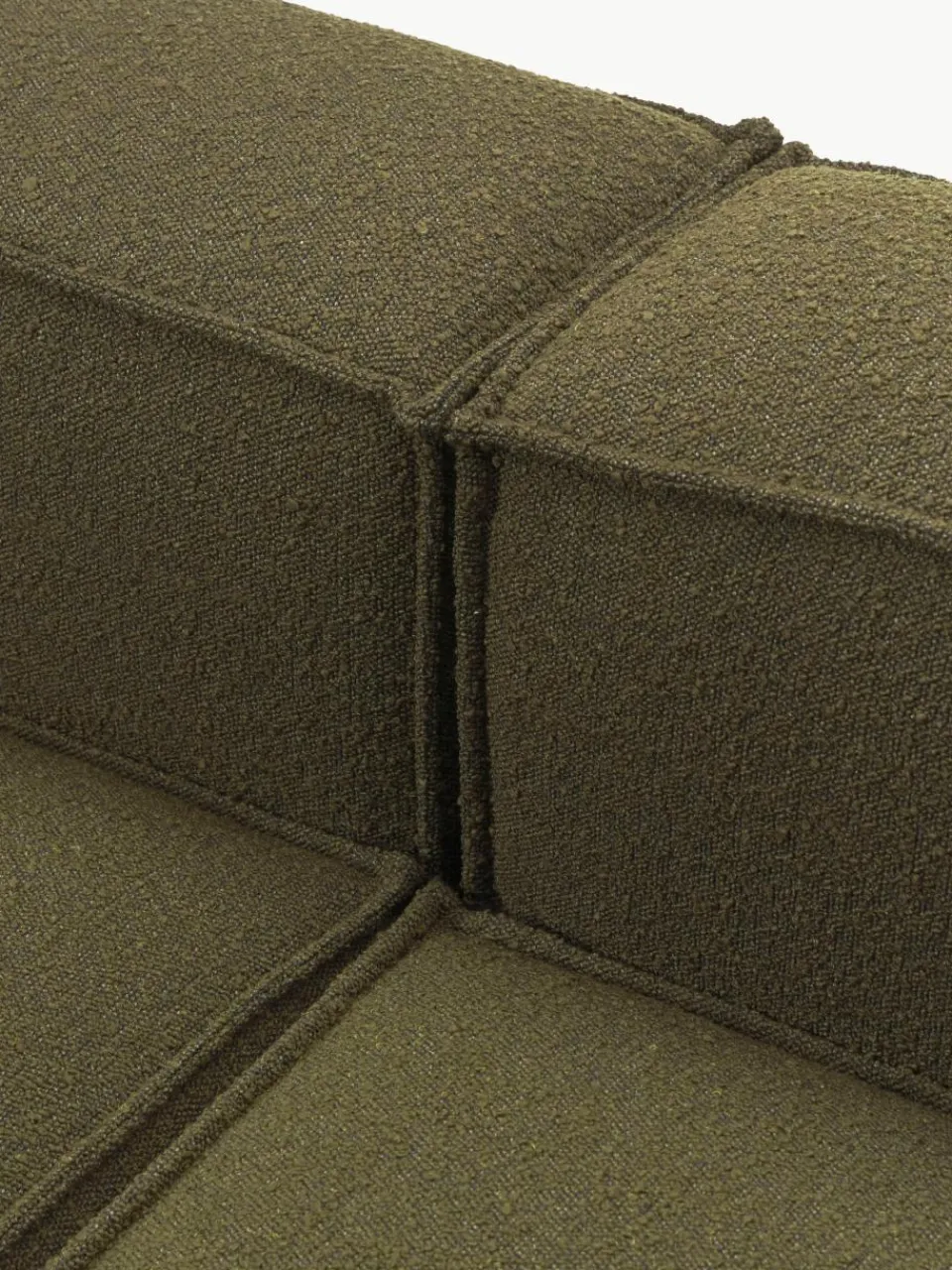 Modulaire XL hoekbank Lennon uit bouclé^Westwing Collection Clearance